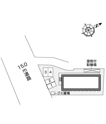 ★手数料０円★八王子市中野上町　月極駐車場（LP）